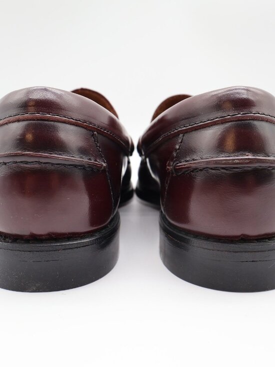 Barclay Vintage 70s 80s Mens 8 D Burgundy Leather Penny Loafers main image 6